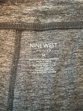 Nine West Active Women's Gray Heather Jogger Sweatpants with Drawstring Waist